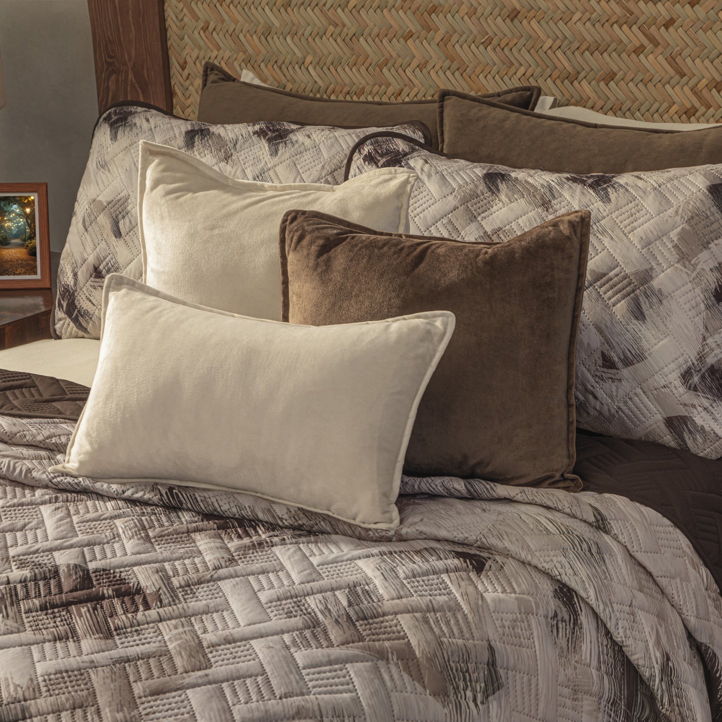 Juego De Edredón Ligero Coffee