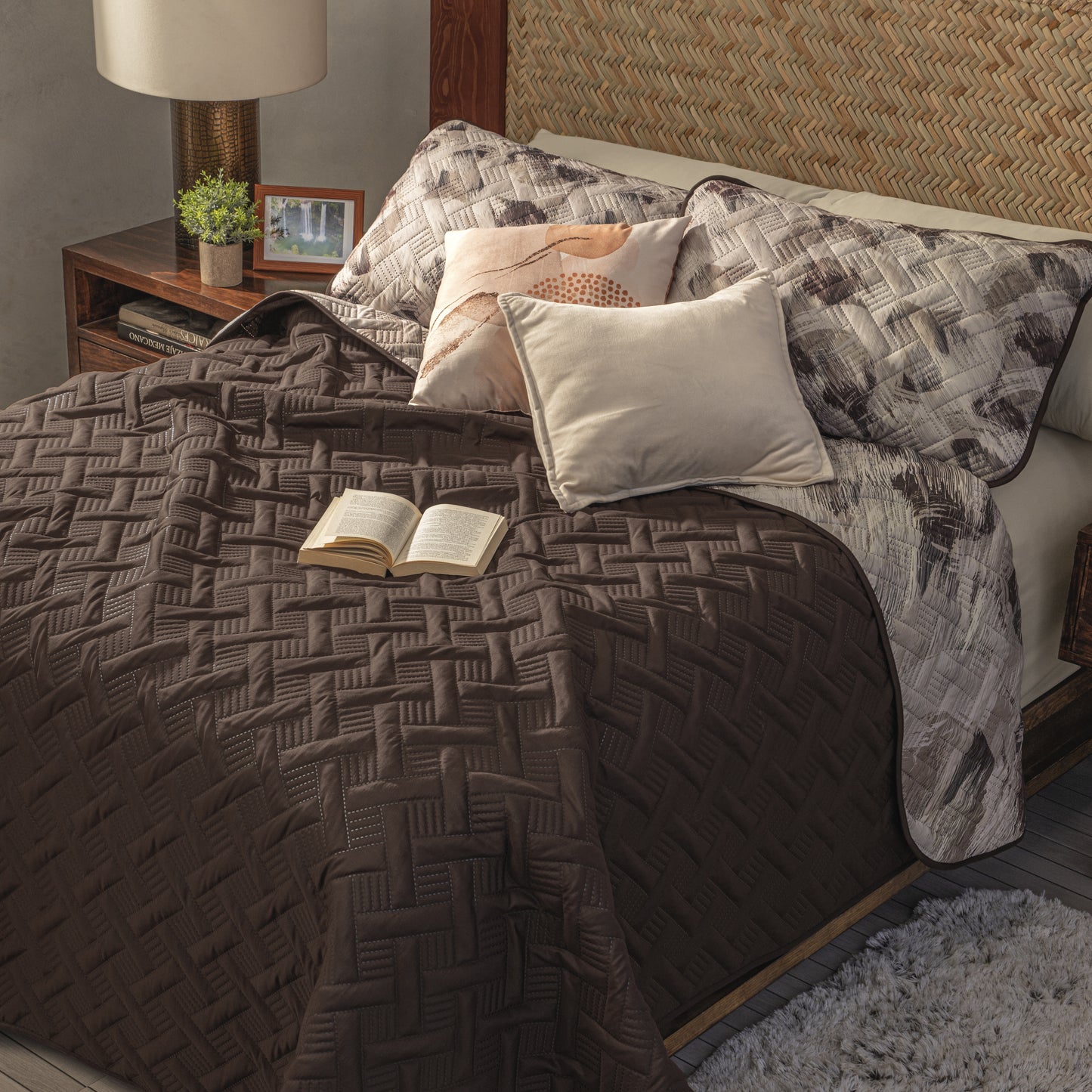 Juego De Edredón Ligero Coffee