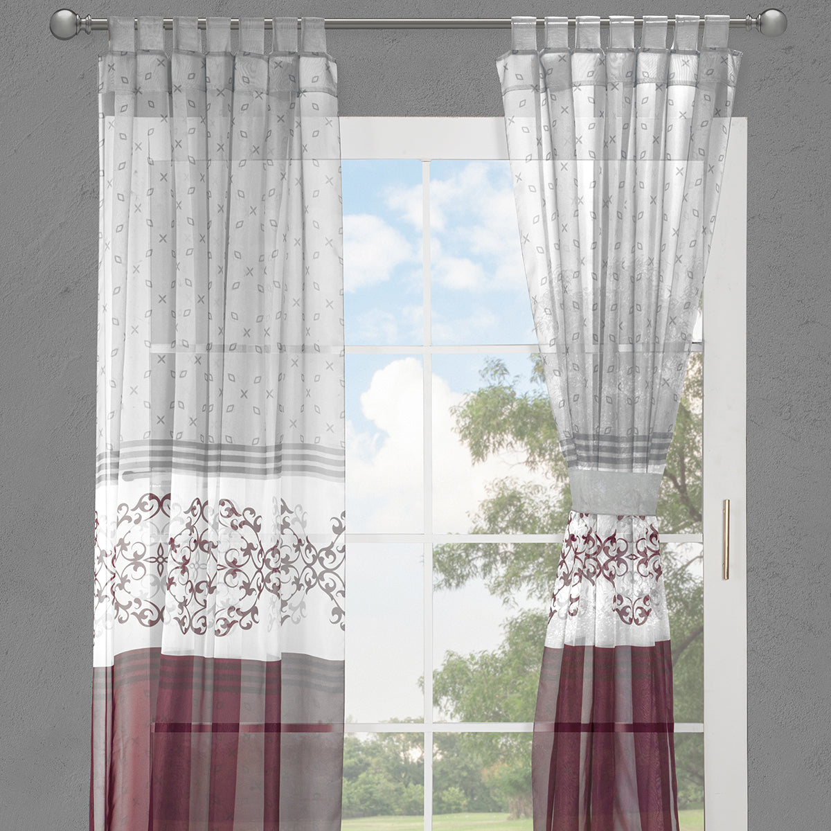 Juego De Cortinas Eliza Tergal Estándar