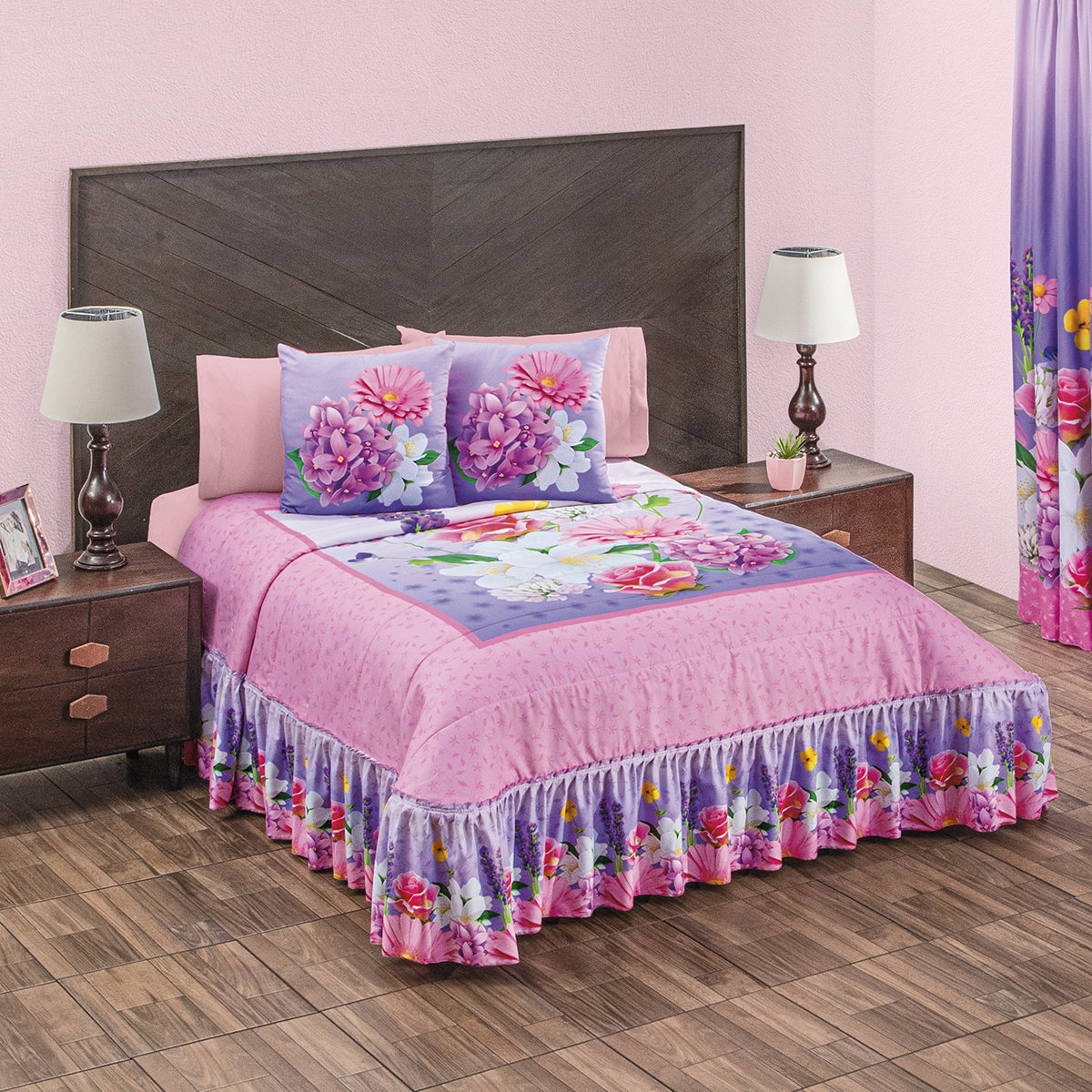 Juego de Colcha Europea Lavanda