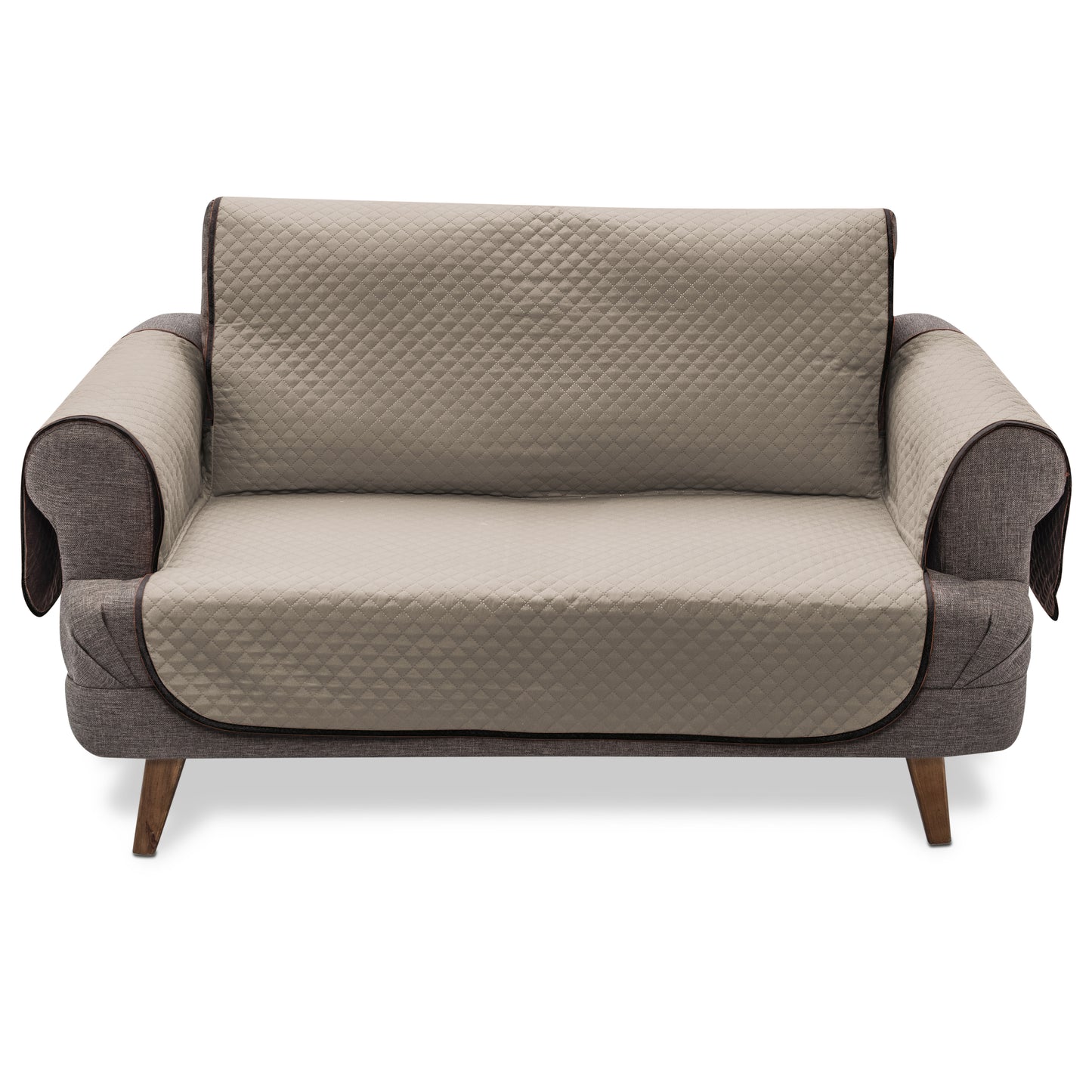 Cubre Sala Horizonte Love Seat Café