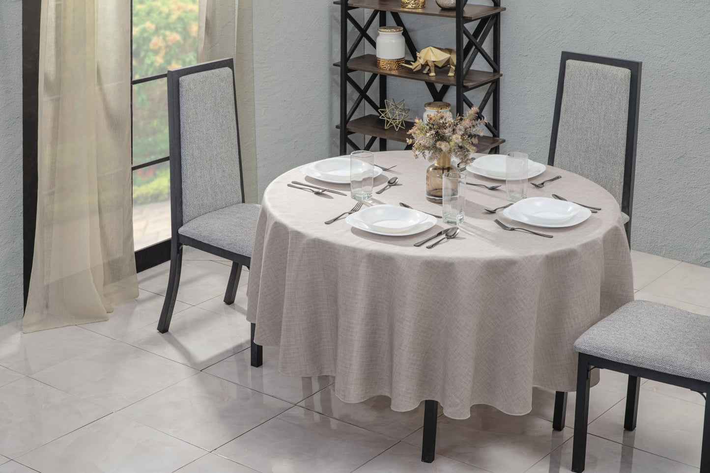 Mantel Linen Beige