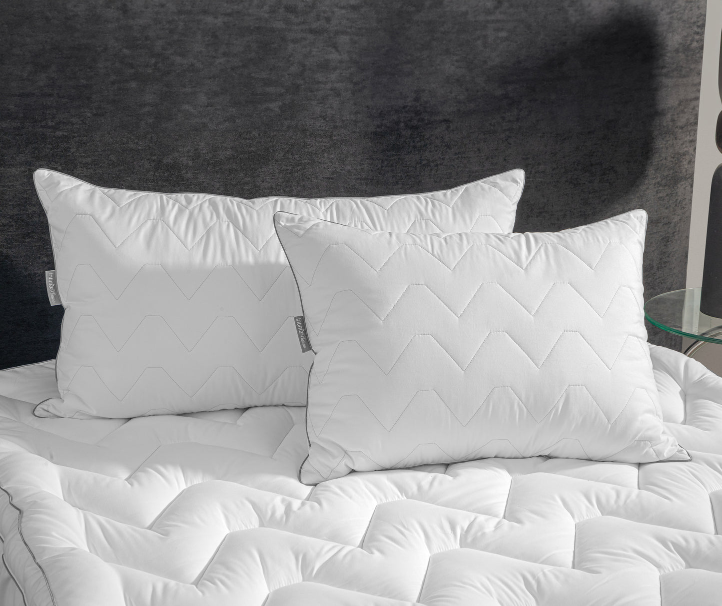 Juego De Almohadas Íntima Platino Luxus Estándar