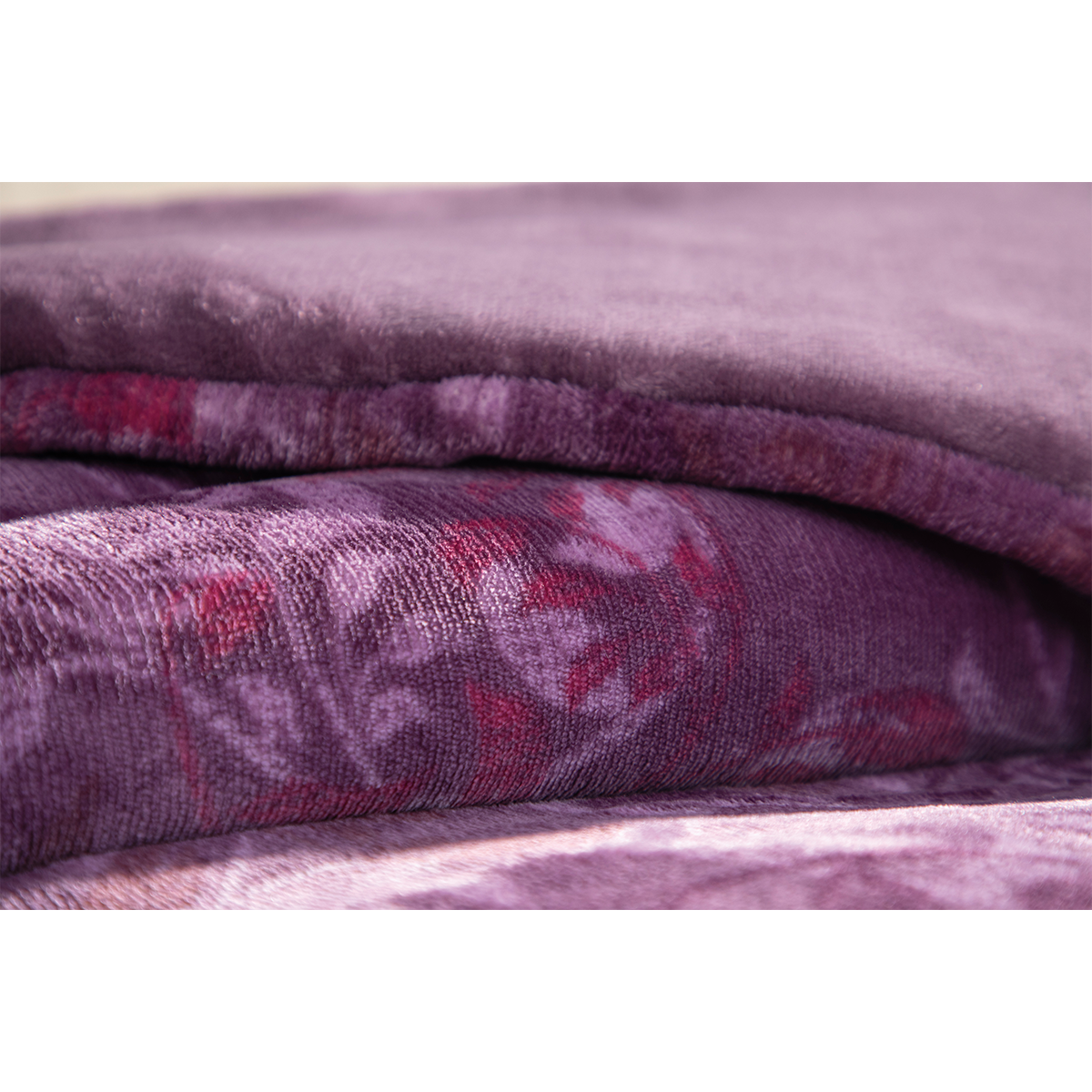 Cobertor Flannel Con Flannel Violeta