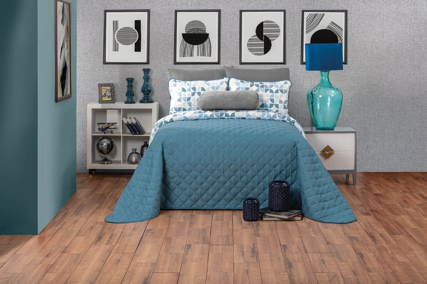 Juego de Edredón Ligero Ultra Acero