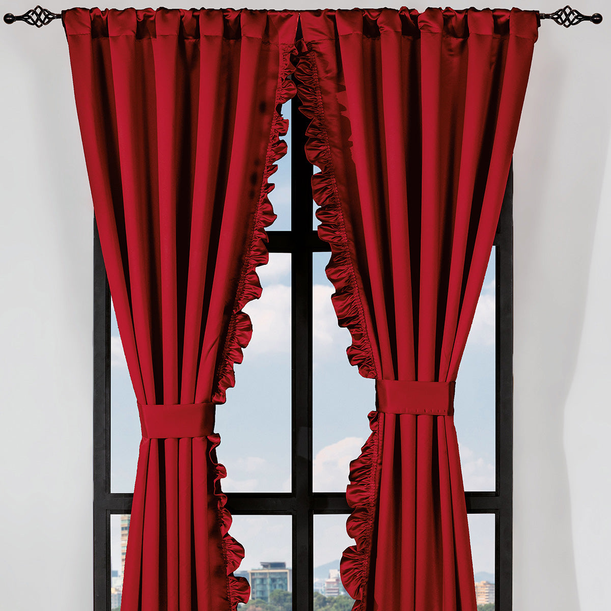 Juego de cortinas Rubí