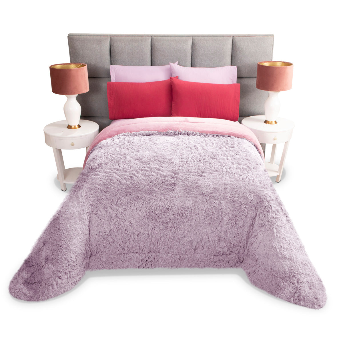 Cobertor Platino Súper Soft Púrpura