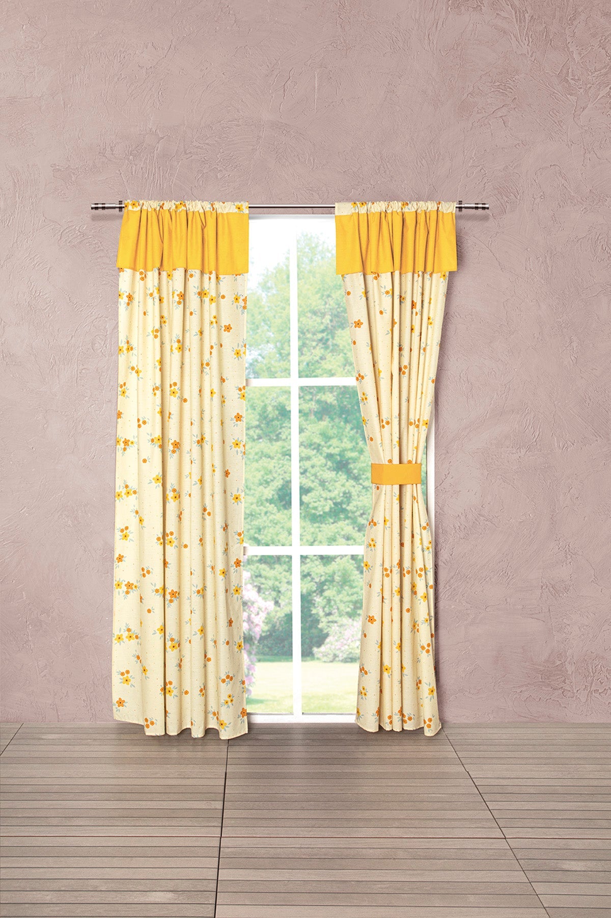 Girasoles Juego de Cortinas