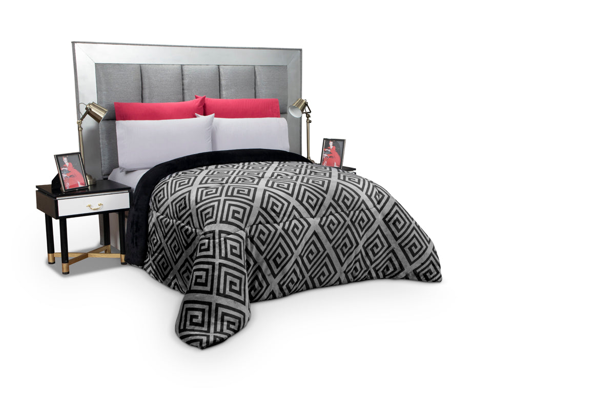 Black Cobertor Flannel Extra Suave