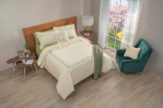 Juego De Duvet Luxury Marfil